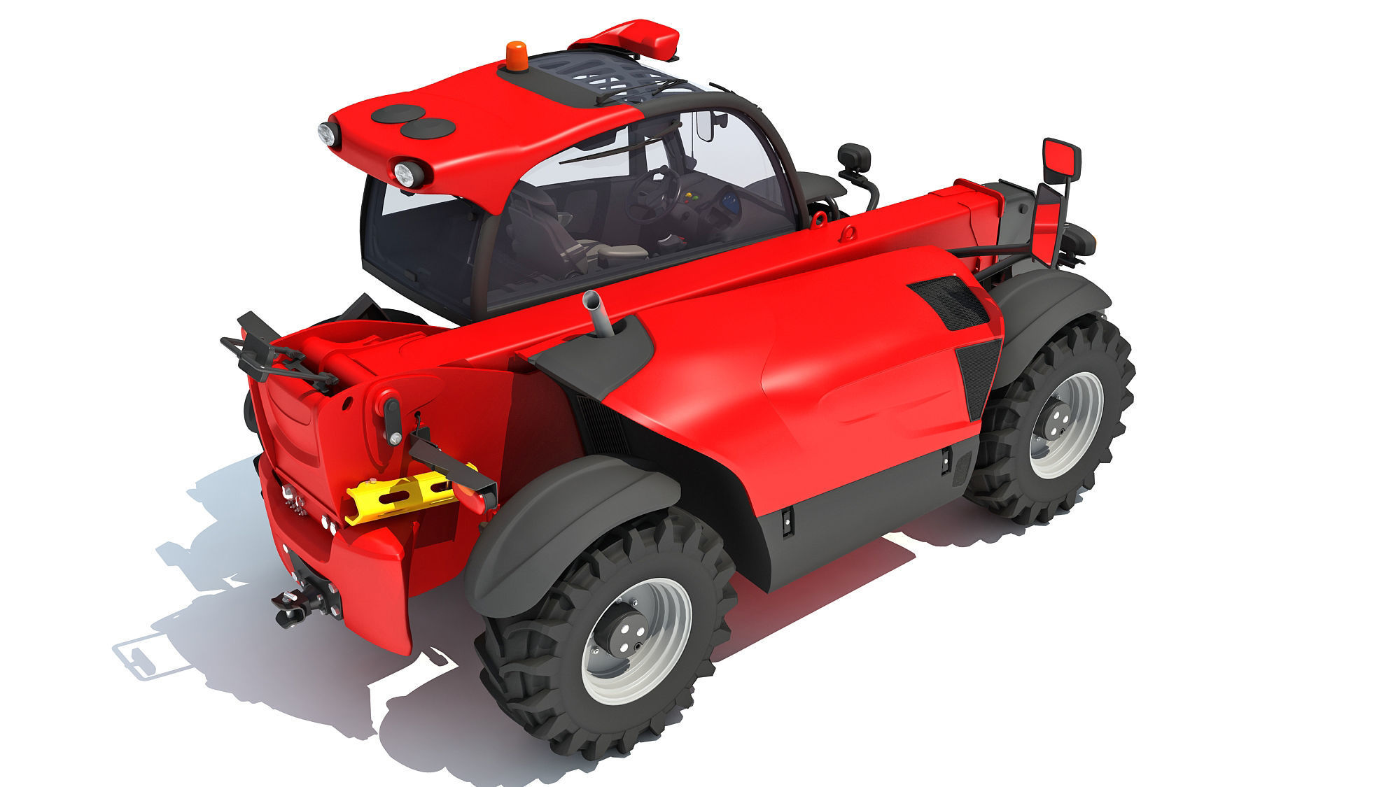 Telescopic Terrain Telehandler 3D model_6