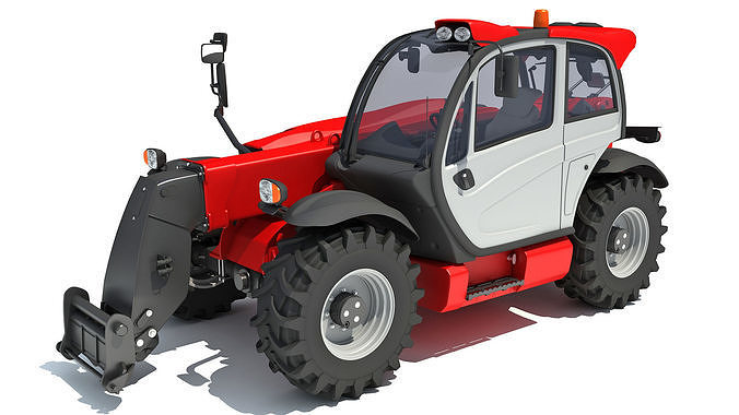 Telescopic Terrain Telehandler 3D model