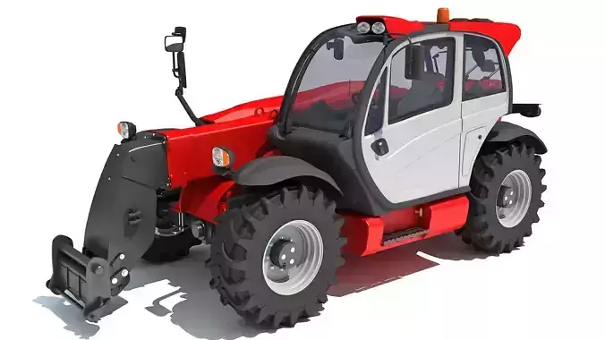 Telescopic Terrain Telehandler 3D model