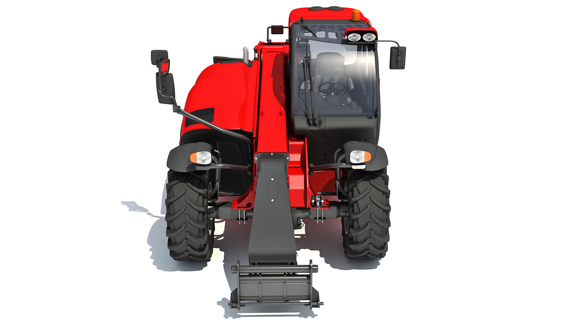 Telescopic Terrain Telehandler 3D model_10