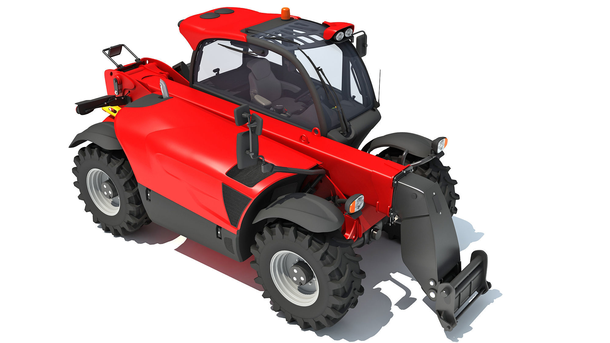 Telescopic Terrain Telehandler 3D model_9