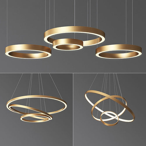 Ring Chandelier Collection  3D model