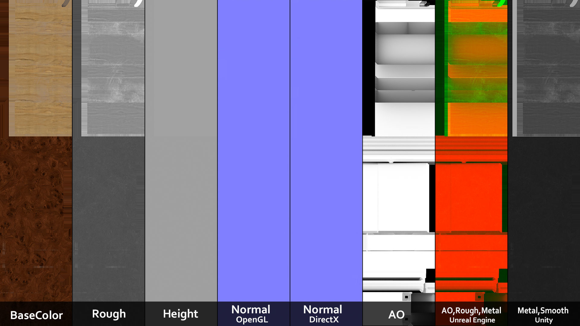 Japanese folk art chest of drawer 3D model_18