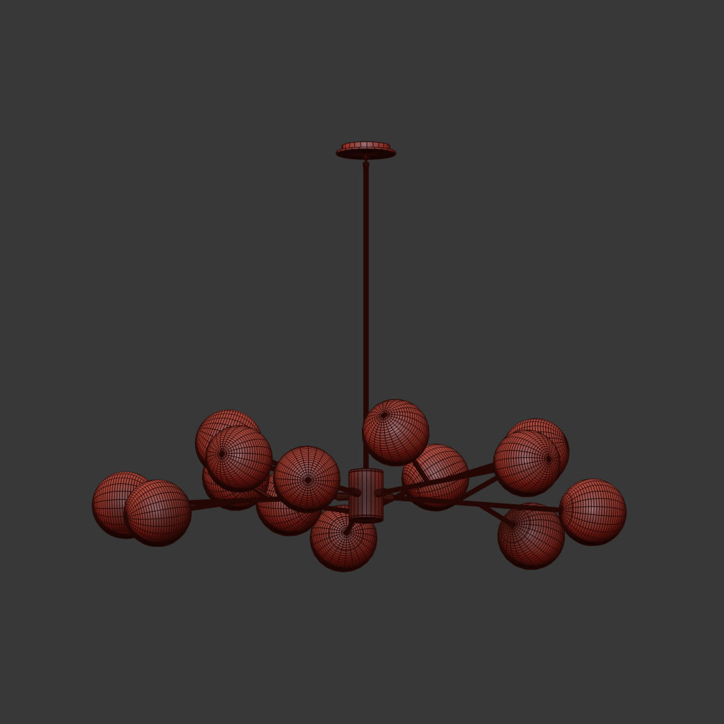 Orion 15 Light Pendant 3D model_4