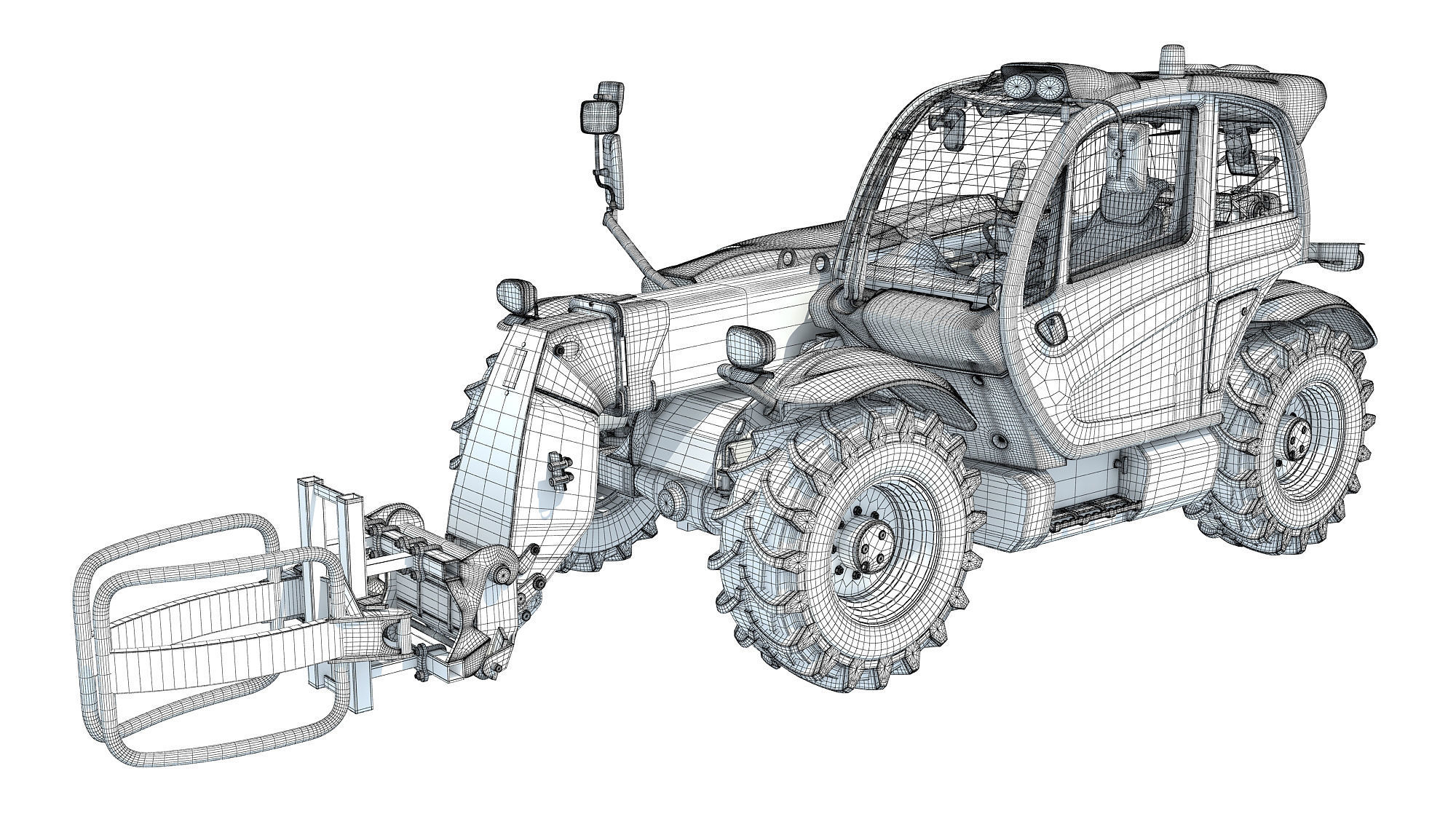 Telescopic Handler 3D model_14