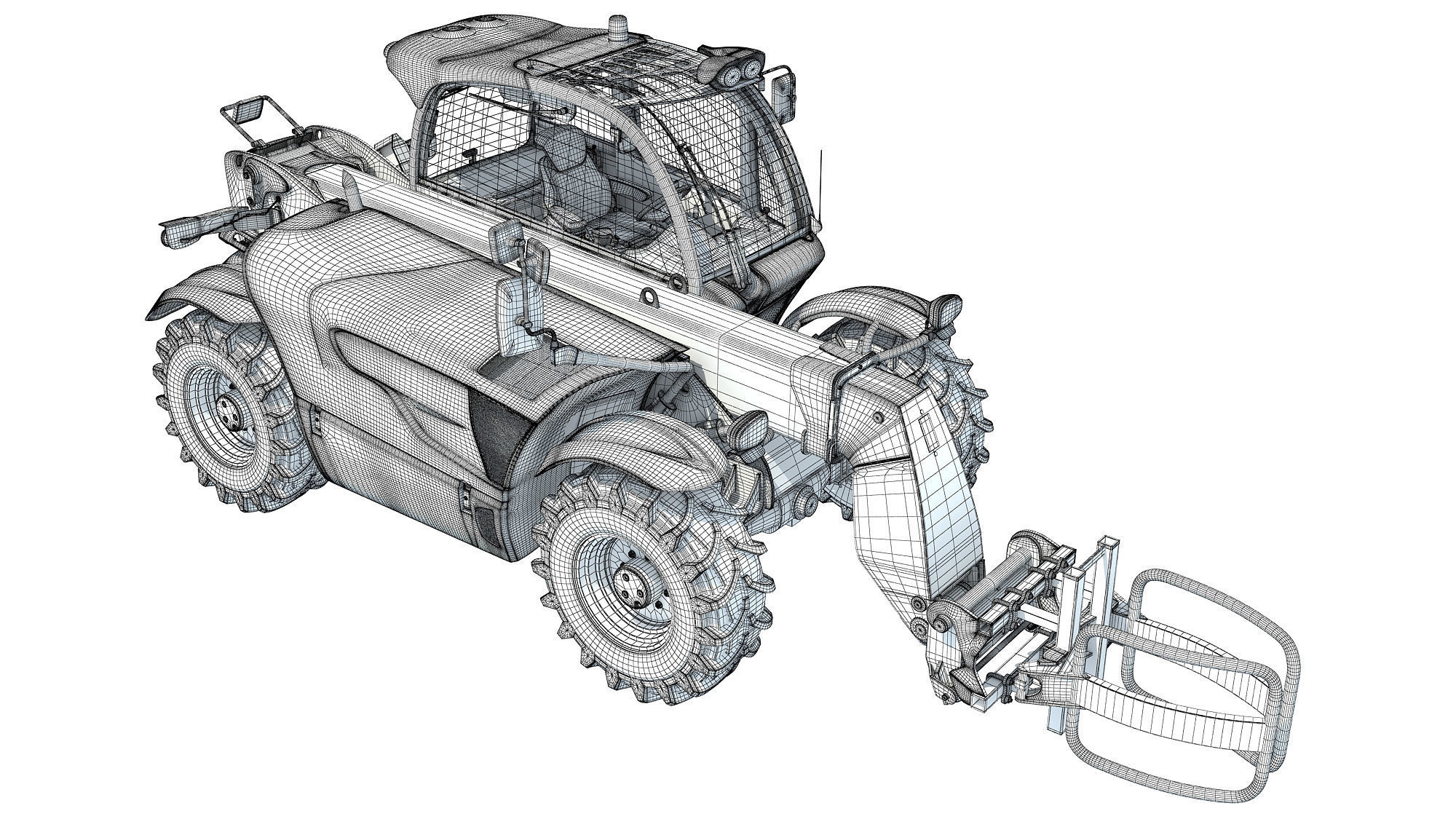 Telescopic Handler 3D model_17