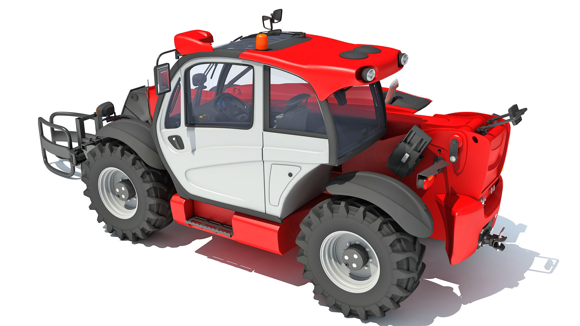 Telescopic Handler 3D model_2