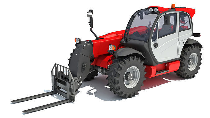 Telescopic Forklift 3D model