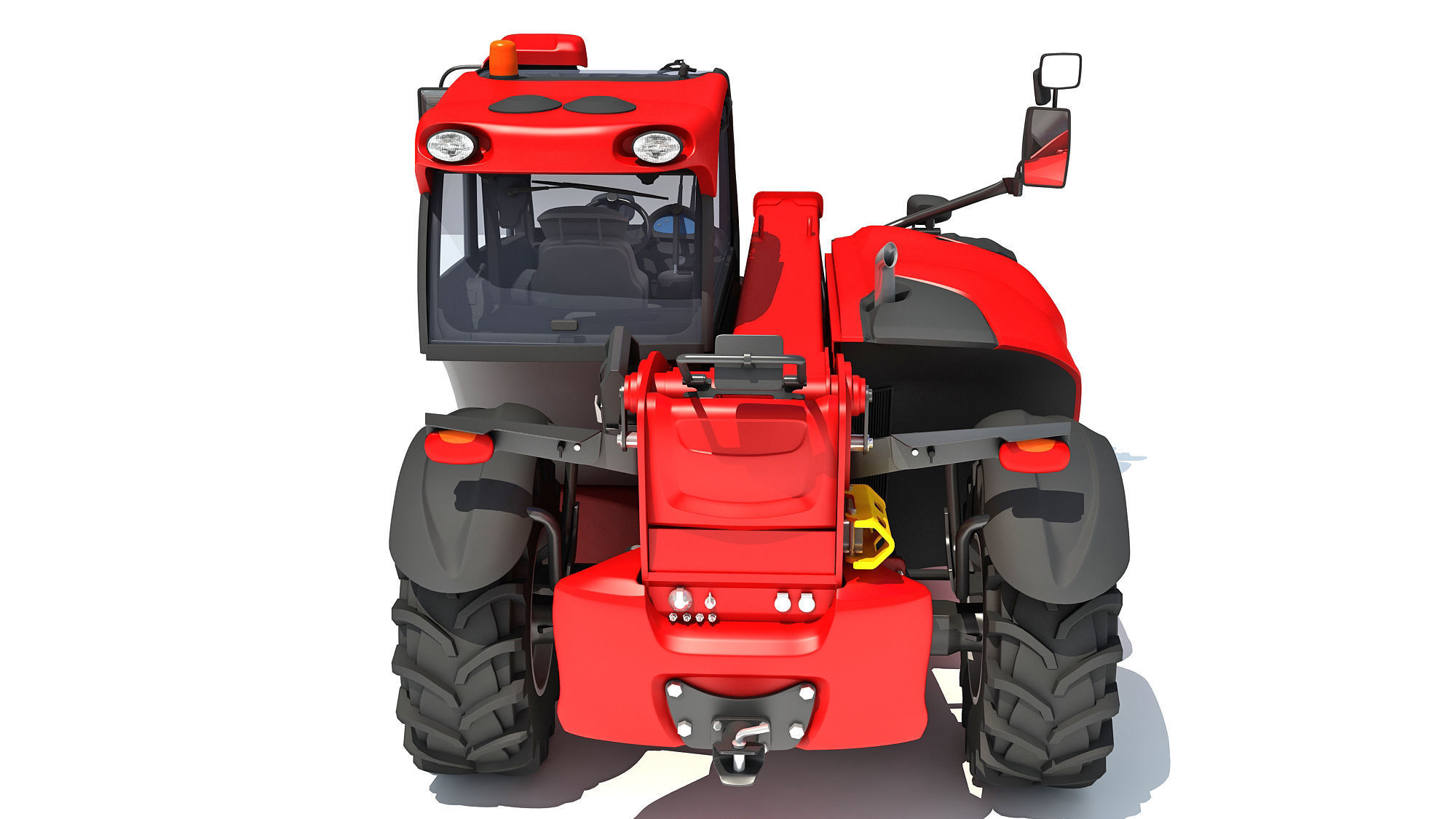 Telehandler tractor 3D model_4