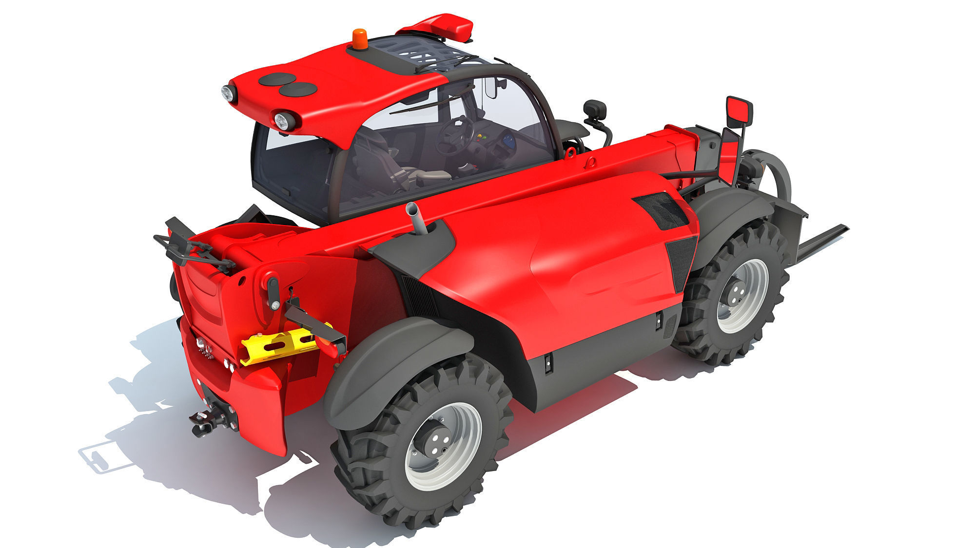 Telehandler tractor 3D model_6