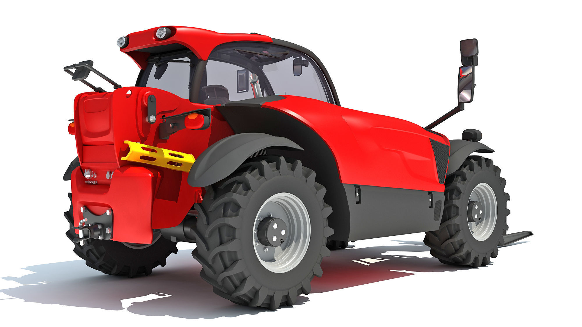 Telehandler tractor 3D model_5