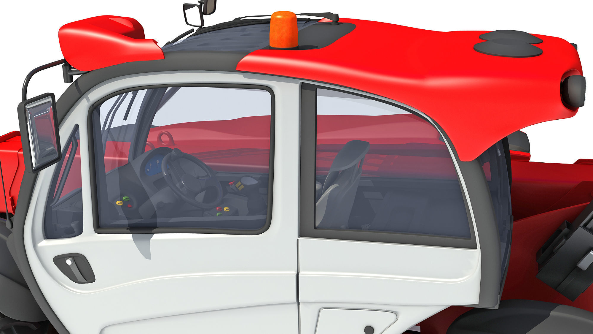 Telehandler tractor 3D model_13