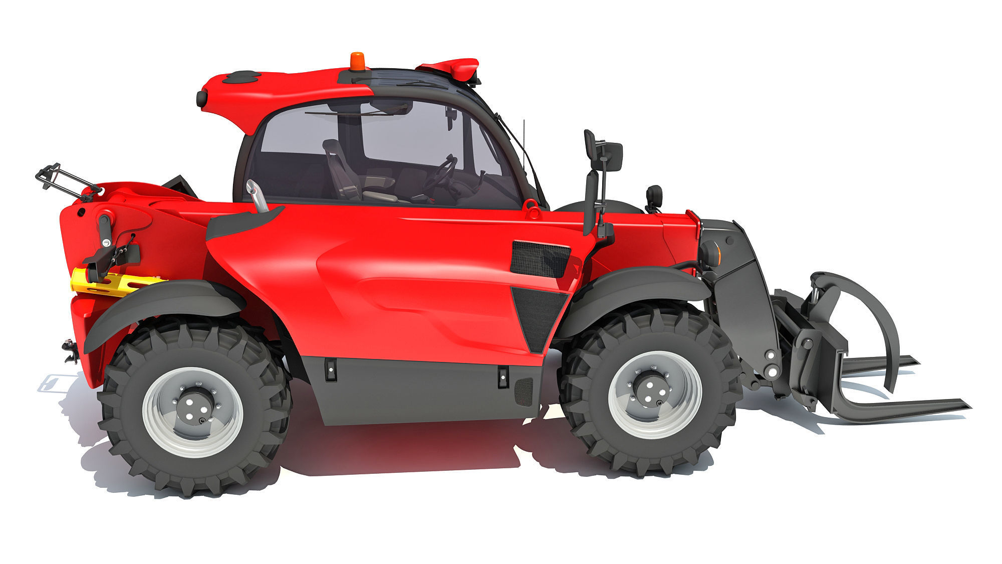 Telehandler tractor 3D model_7