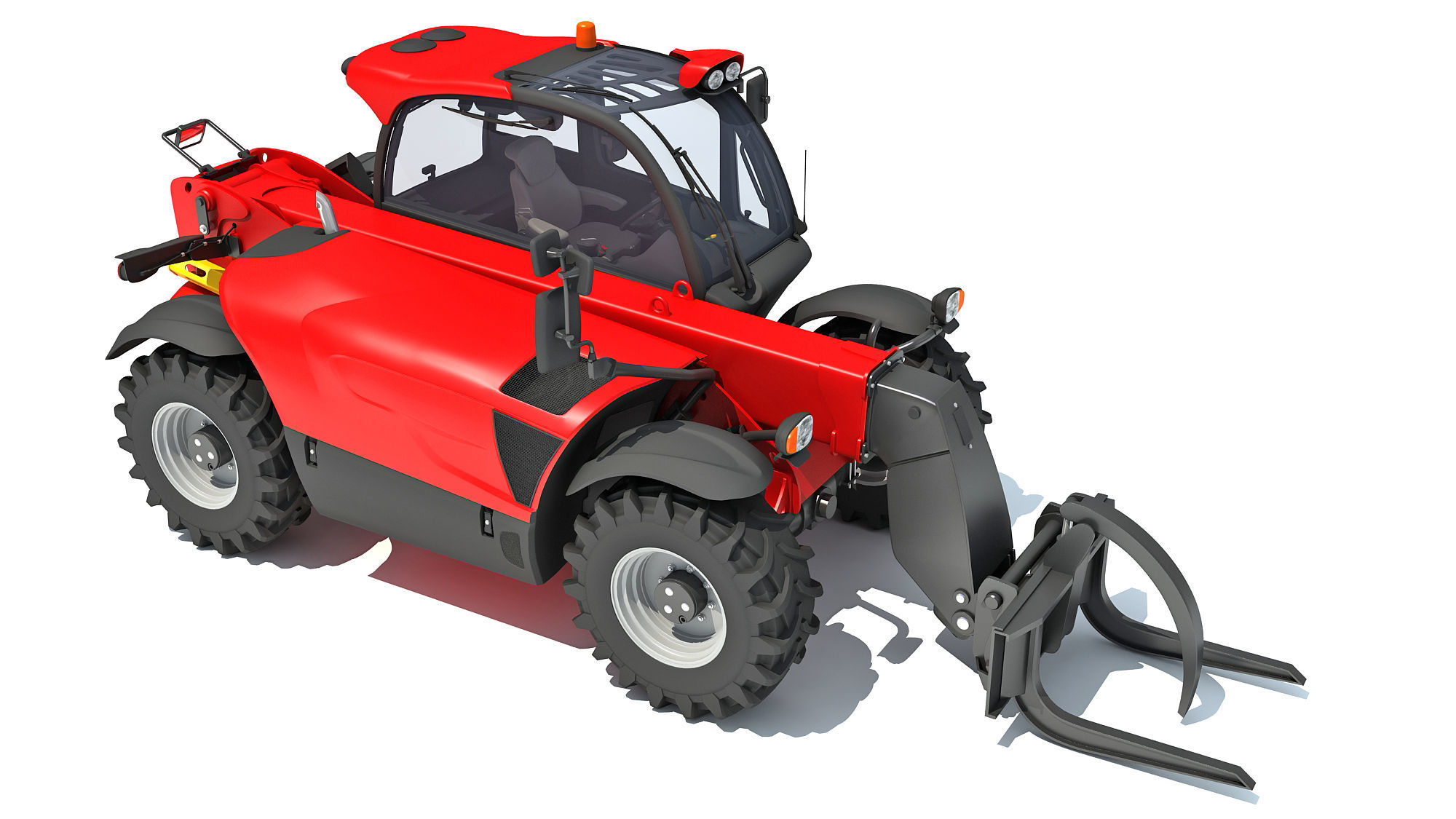 Telehandler tractor 3D model_9