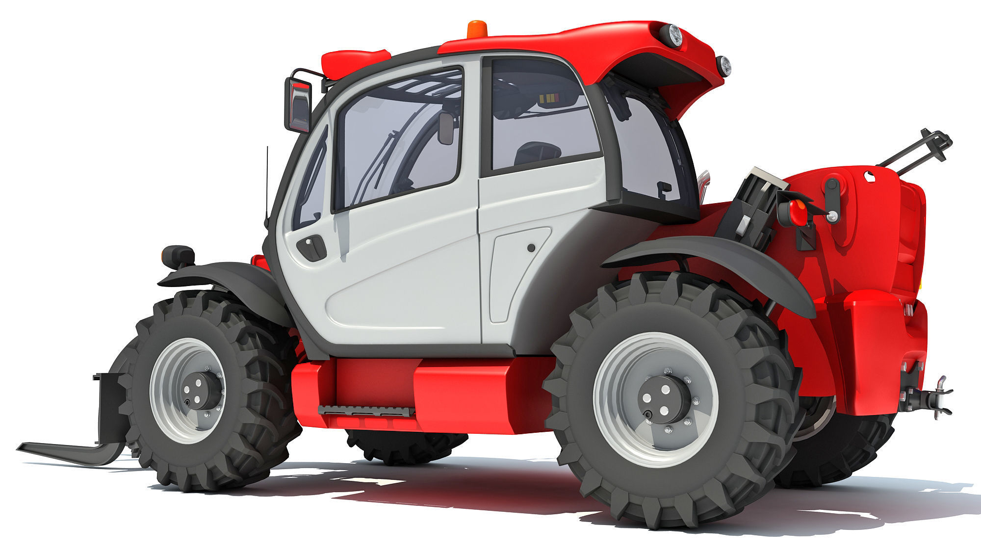 Telehandler tractor 3D model_3