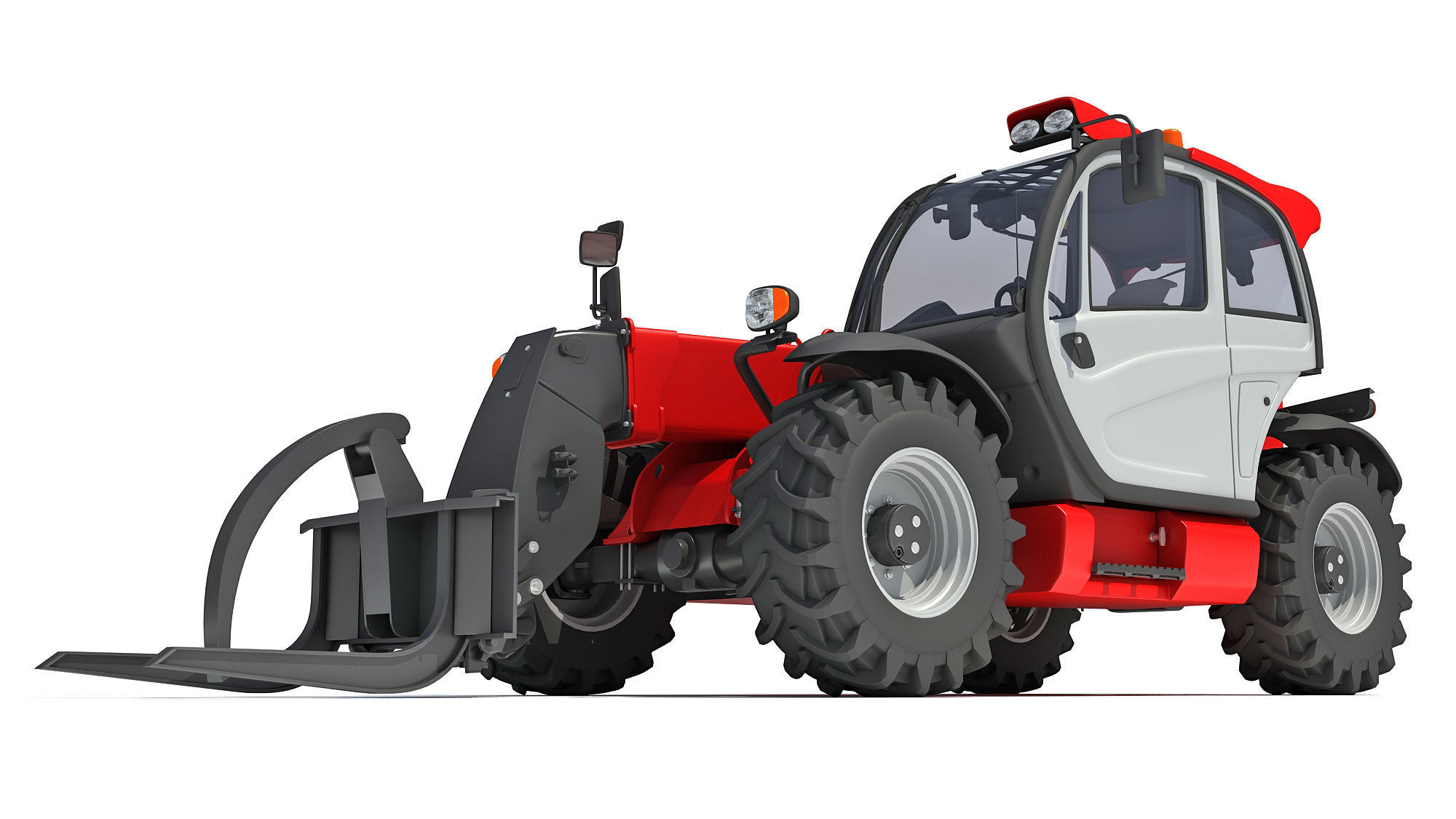 Telehandler tractor 3D model_12