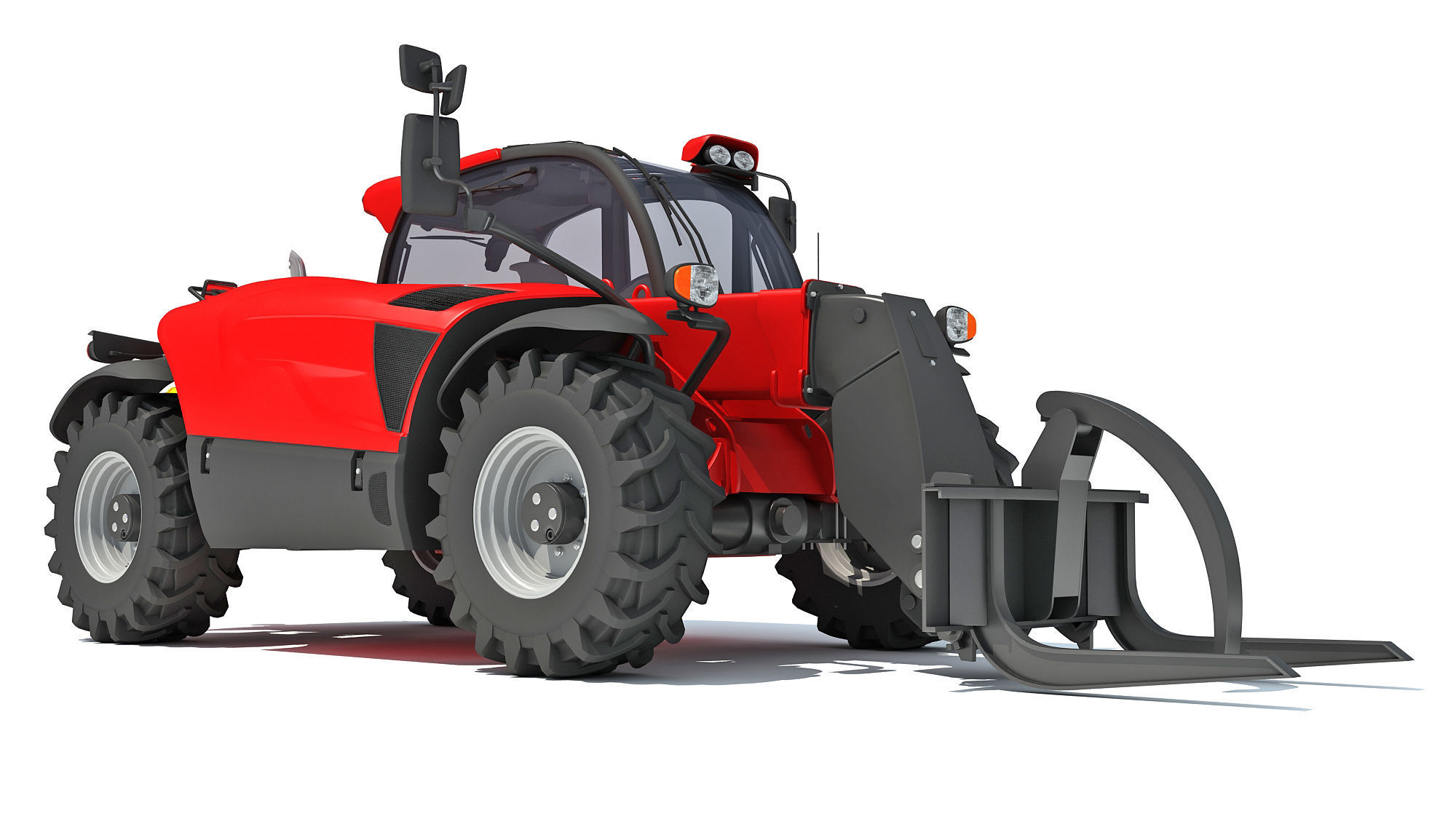 Telehandler tractor 3D model_8