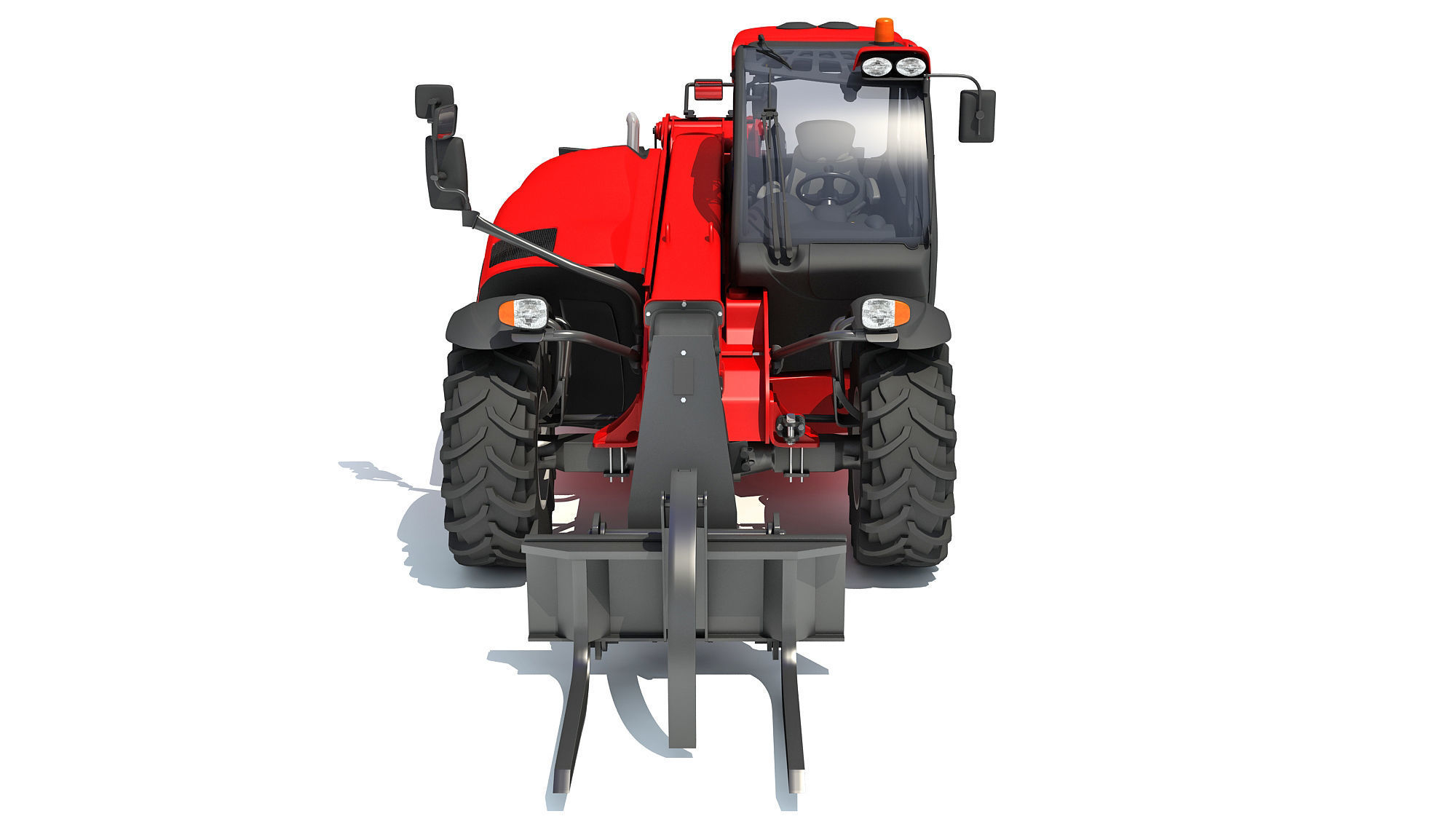 Telehandler tractor 3D model_10