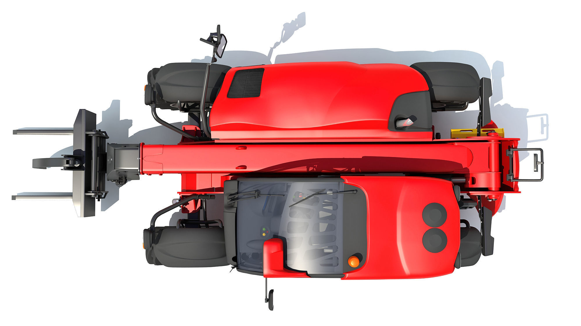 Telehandler tractor 3D model_11