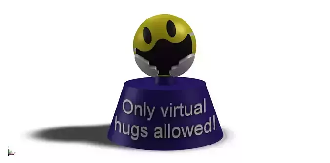 Only Virtual Hugs Allowed Figurine