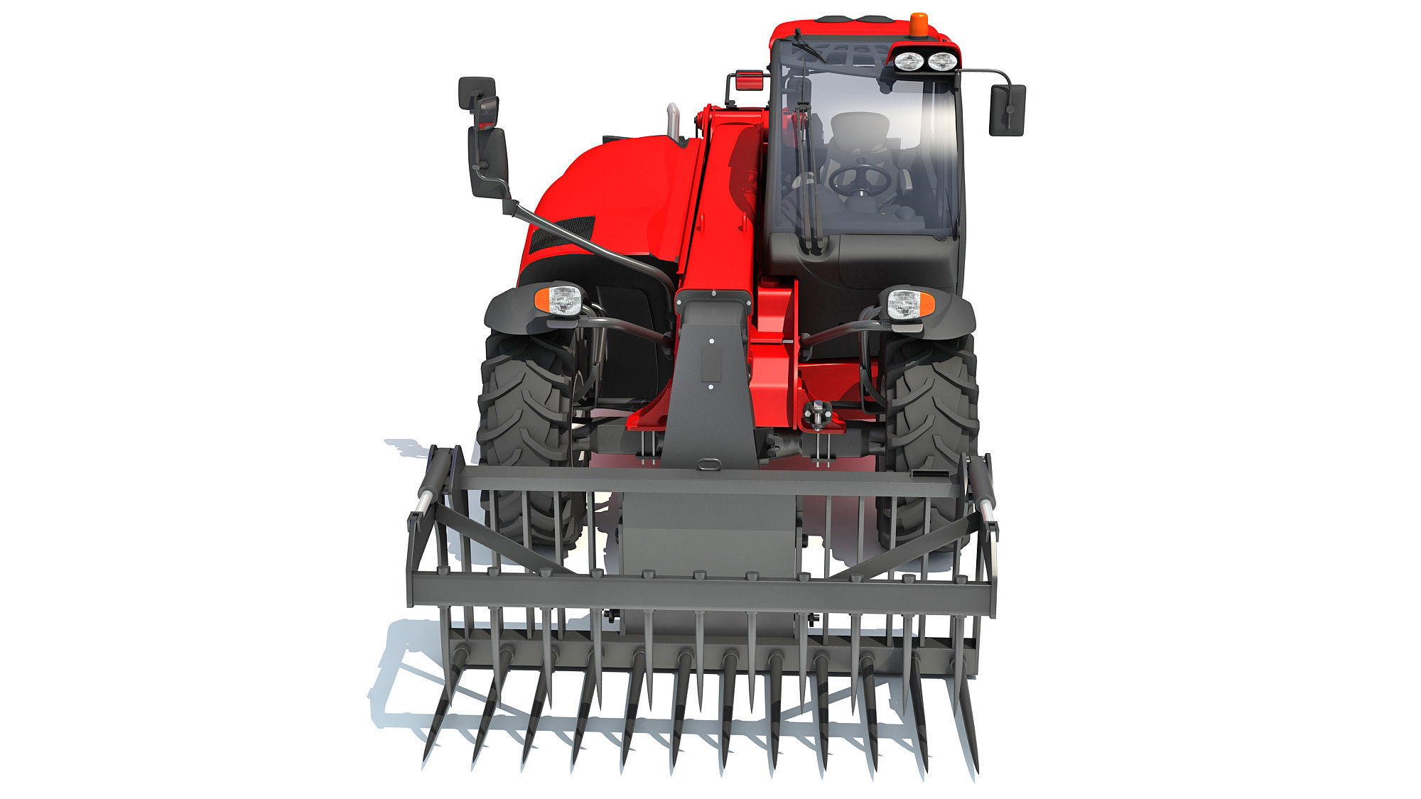 3D Manitou Telehandler 3D model_10