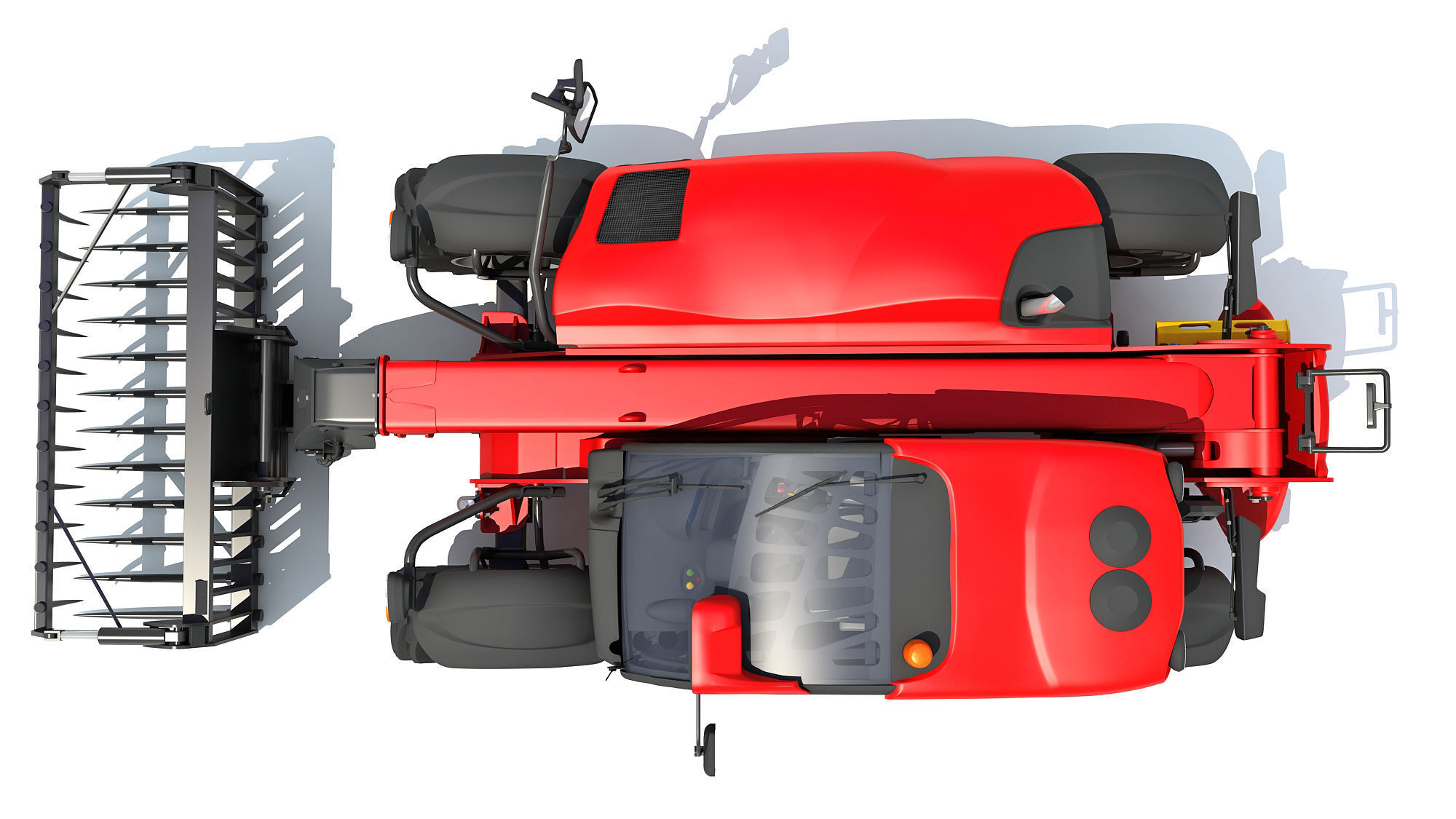3D Manitou Telehandler 3D model_11