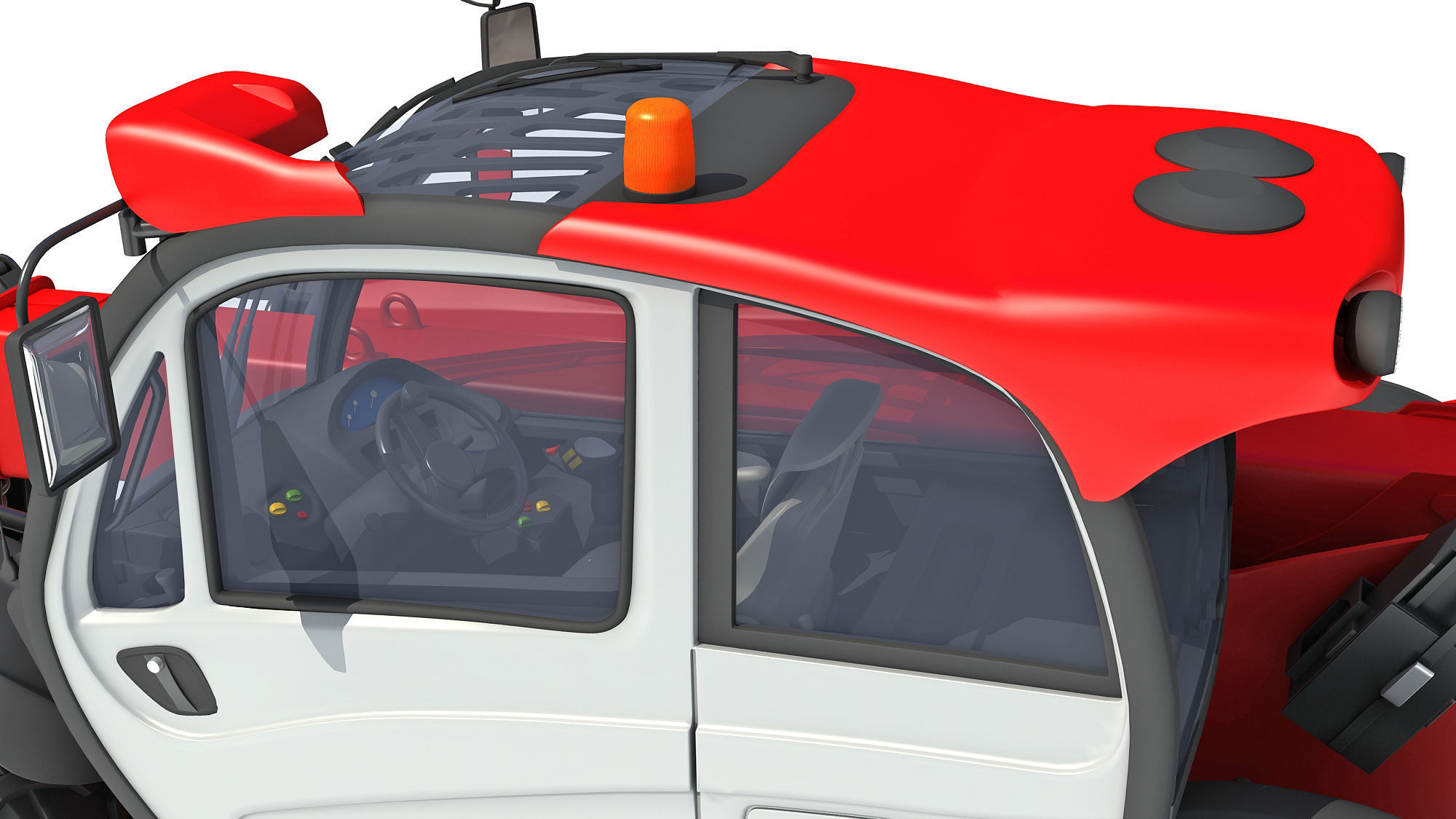 3D Manitou Telehandler 3D model_13