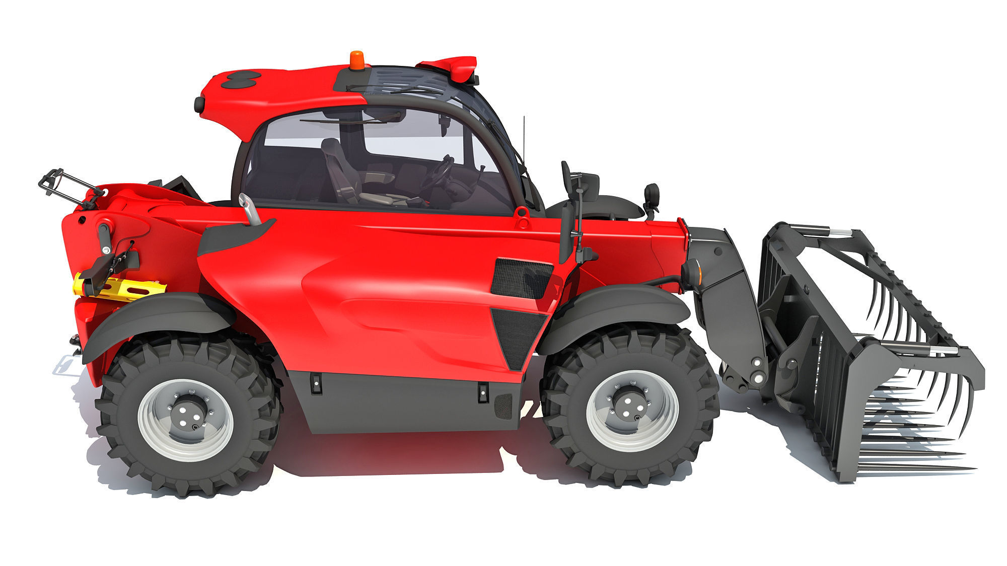 3D Manitou Telehandler 3D model_7