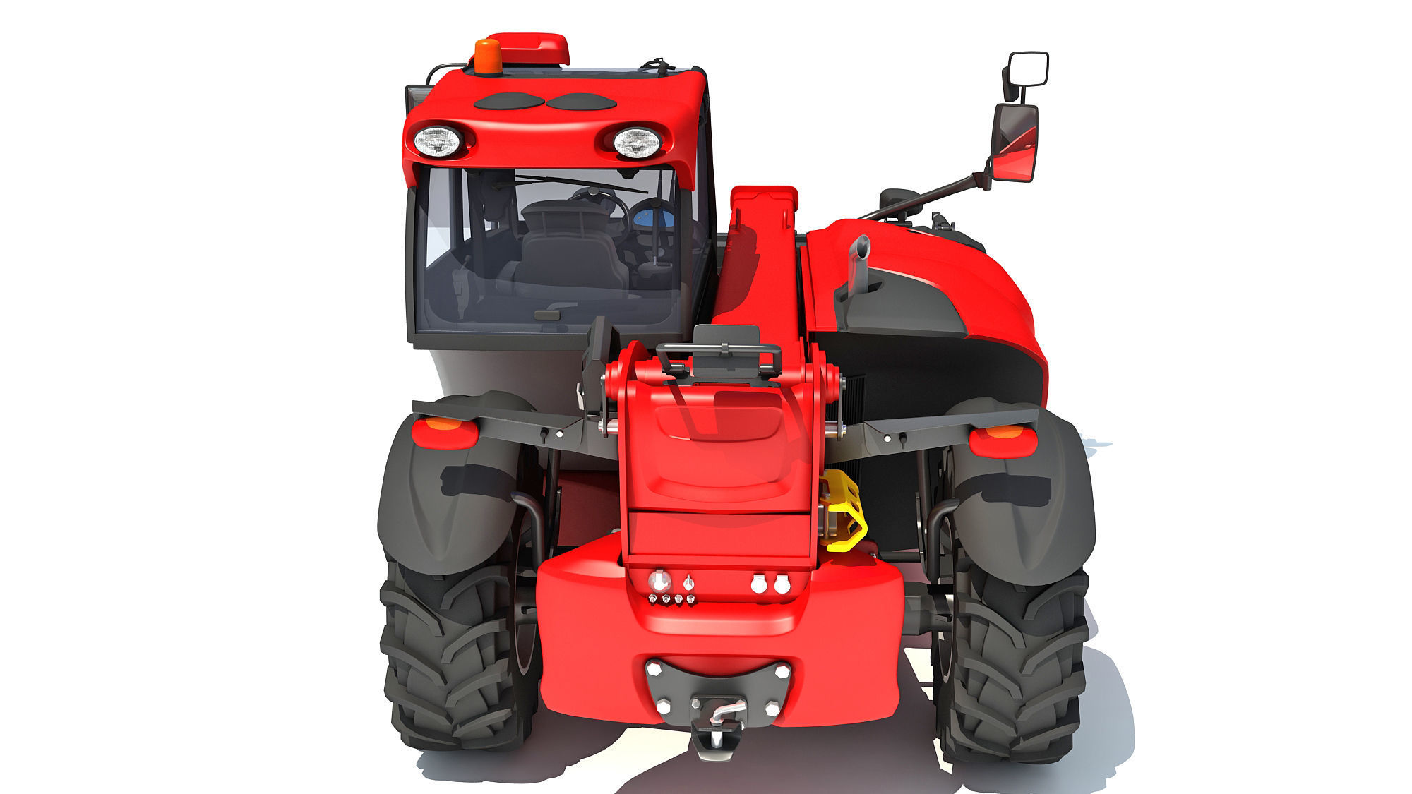 3D Manitou Telehandler 3D model_4