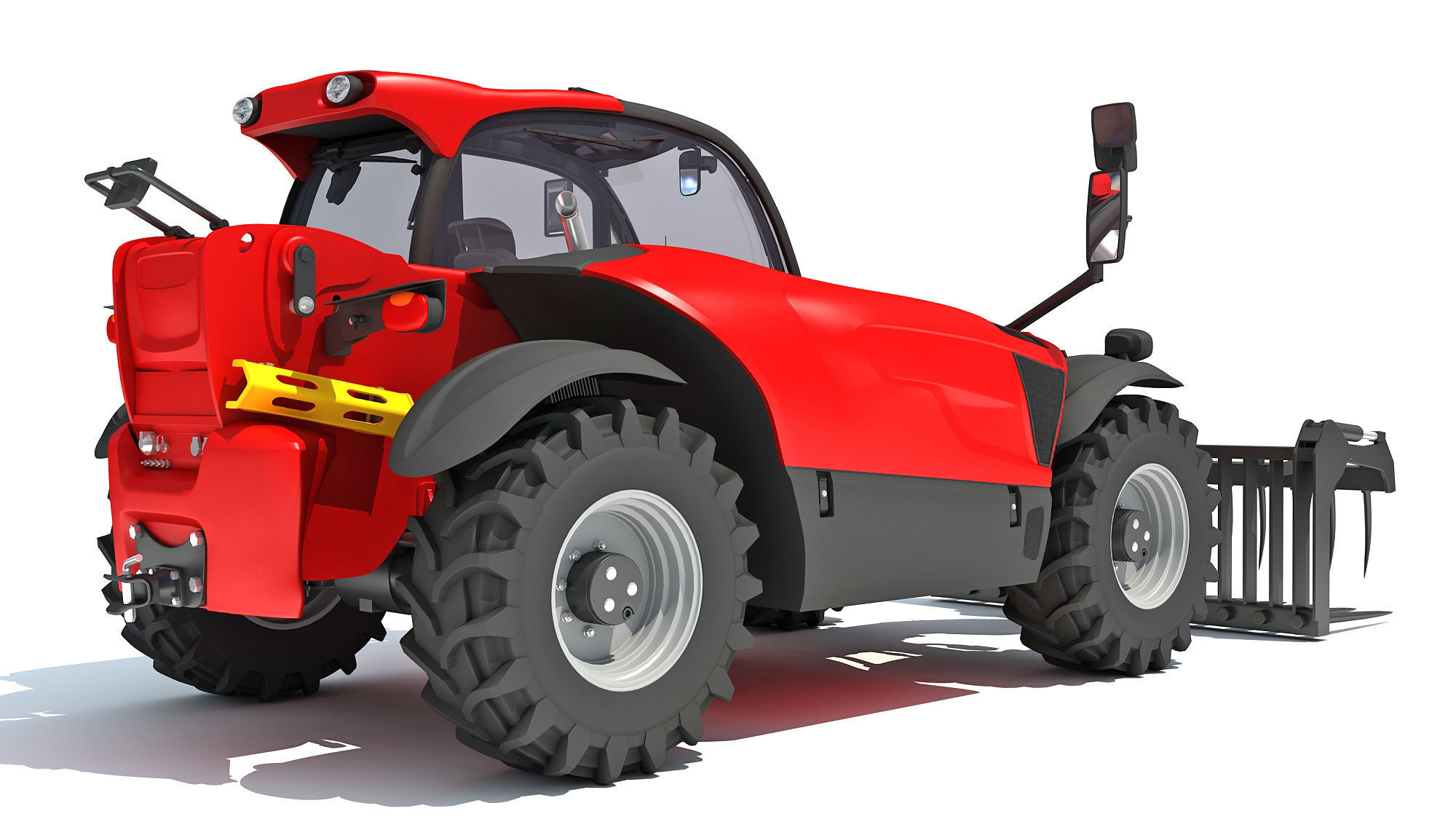 3D Manitou Telehandler 3D model_5