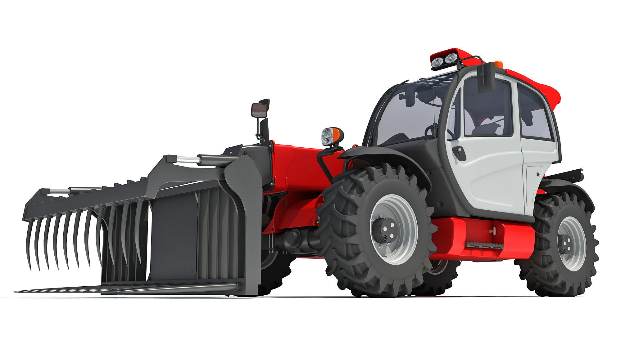 3D Manitou Telehandler 3D model_12