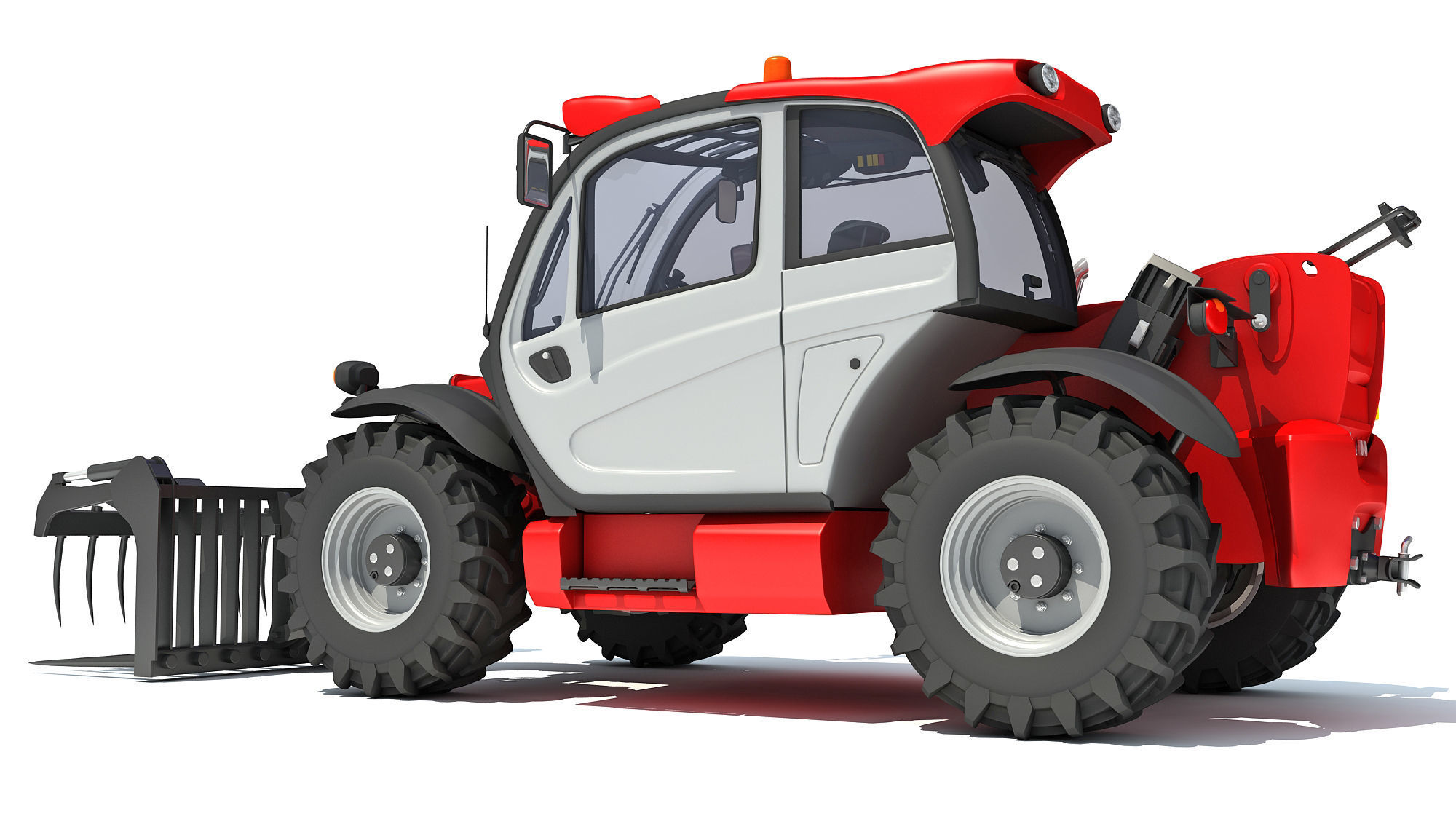 3D Manitou Telehandler 3D model_3