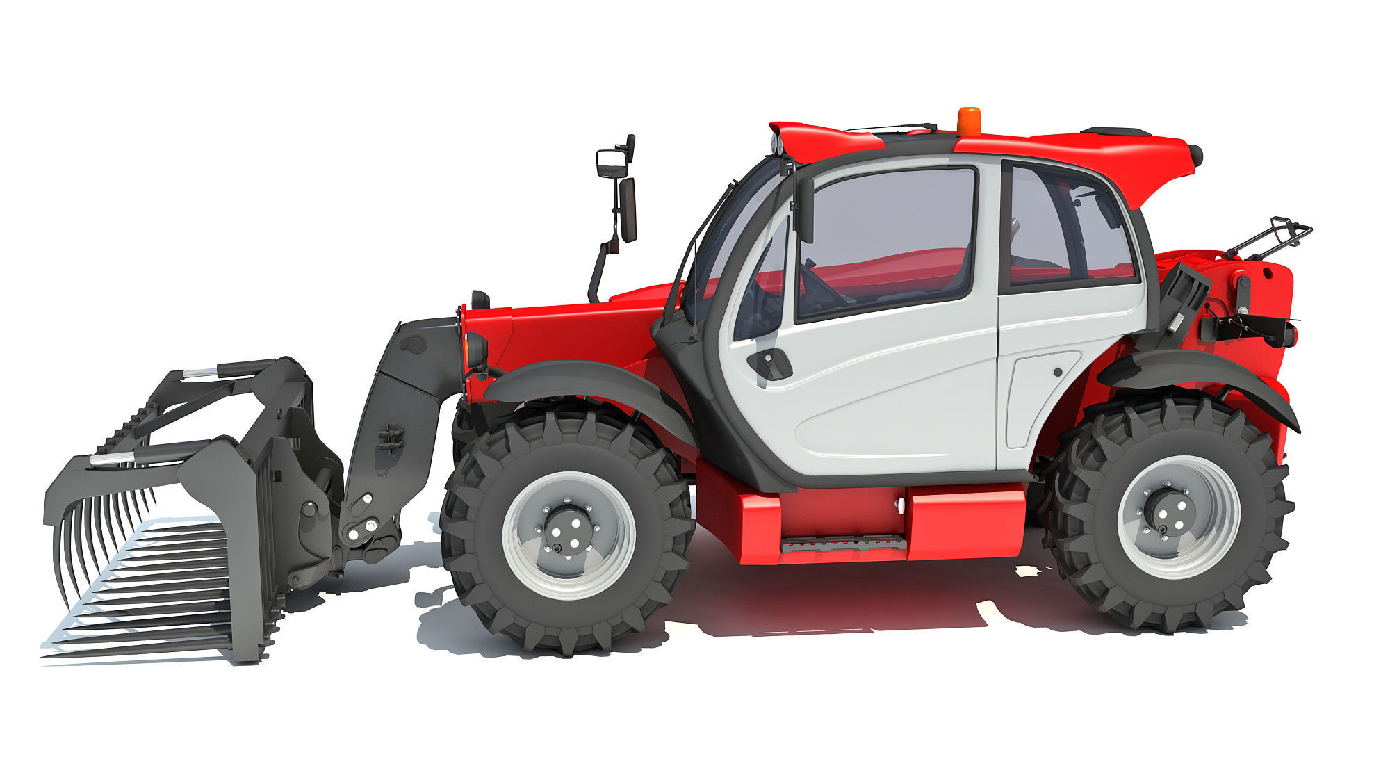3D Manitou Telehandler 3D model_1