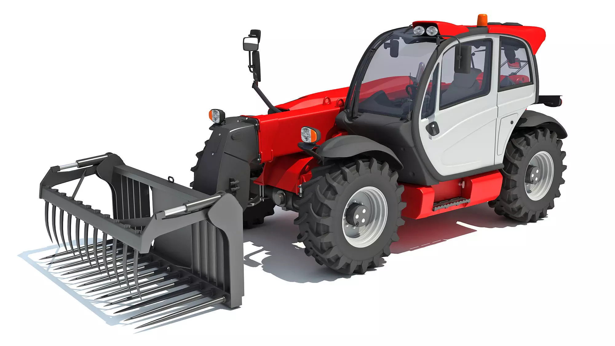 3D Manitou Telehandler 3D model_0