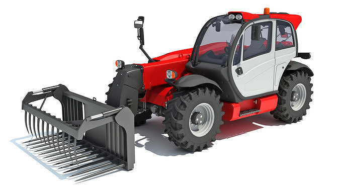 3D Manitou Telehandler 3D model