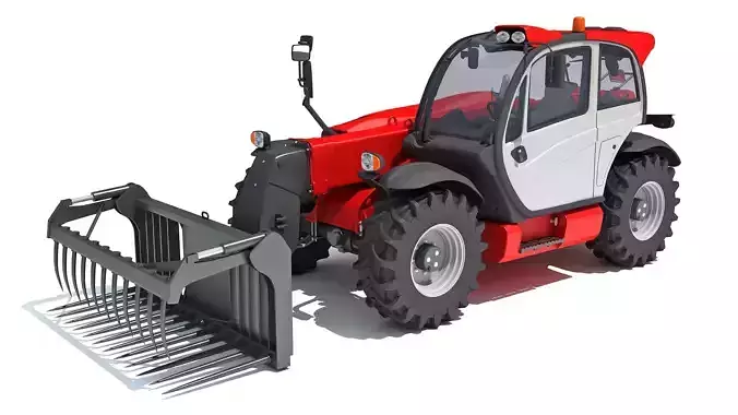 3D Manitou Telehandler 3D model