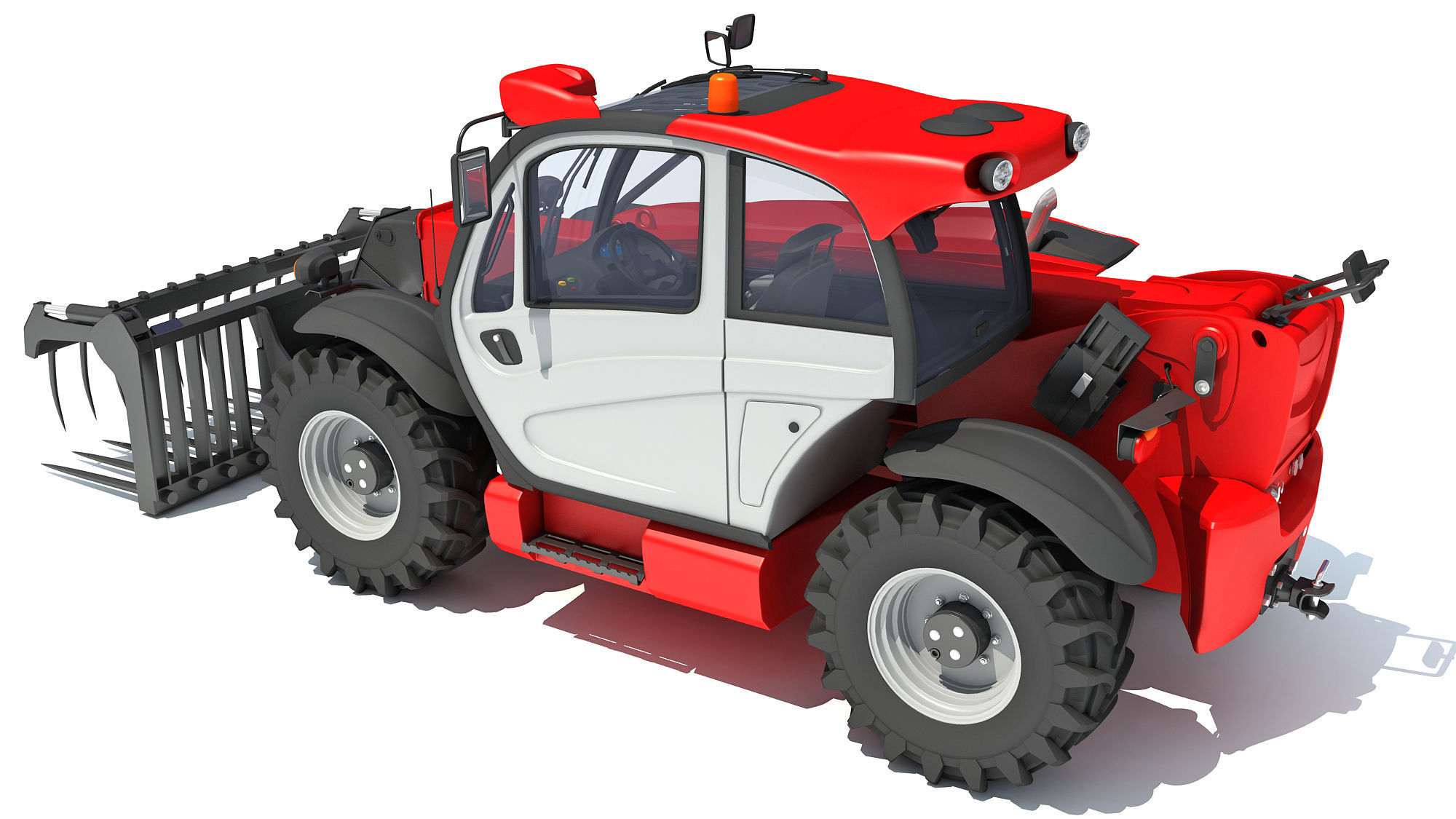 3D Manitou Telehandler 3D model_2