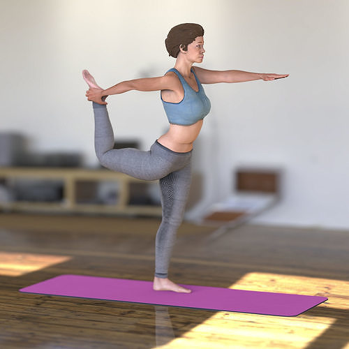 PILATES POSE 1 3D model