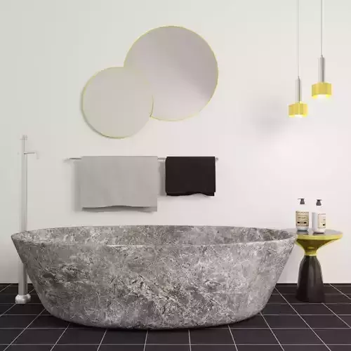 Bathroom Furniture Set 3D model