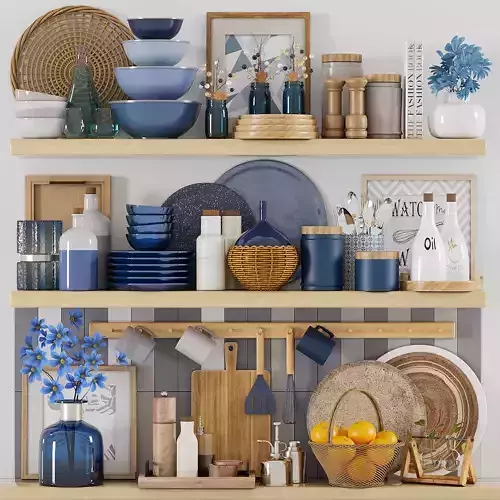 kitchen accessories 001 3D model