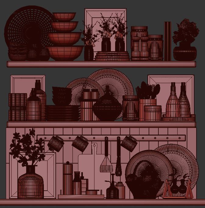 kitchen accessories 001 3D model_6