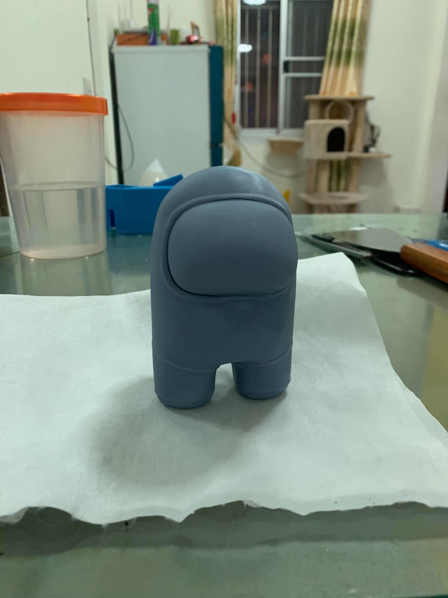 AmongUs With Hat HD 3D Print 3D print model_2