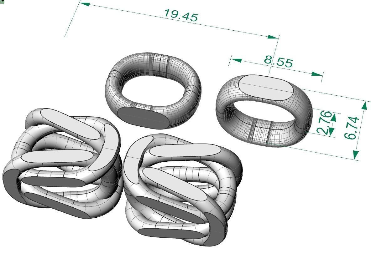 chain or bracelet royal byzantine 3D print model_9