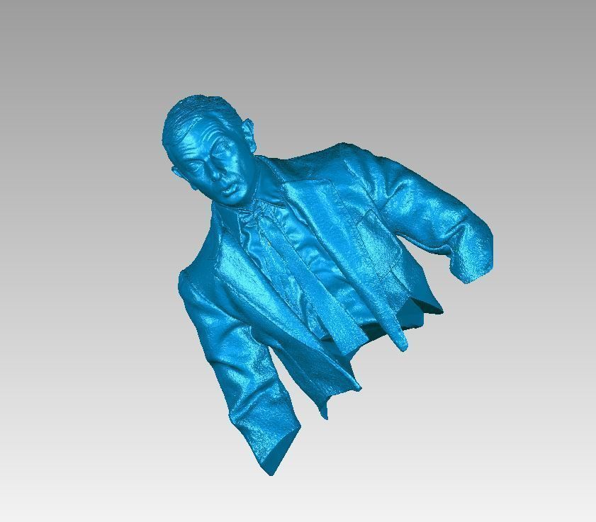 Mr Bean Bust 3D Scan 3D print model_6