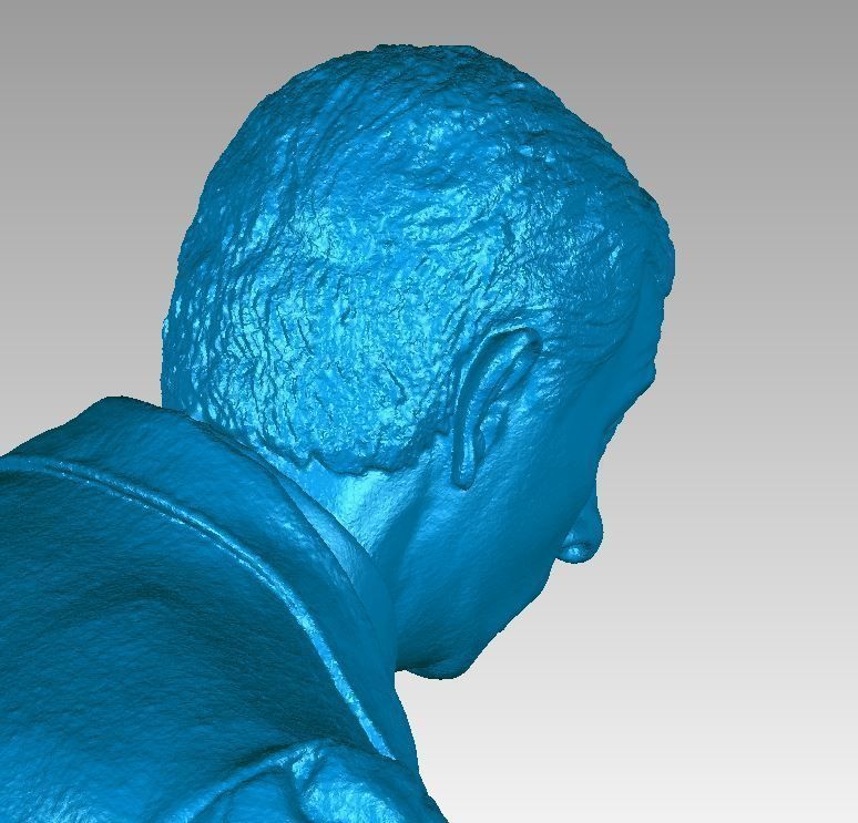 Mr Bean Bust 3D Scan 3D print model_4