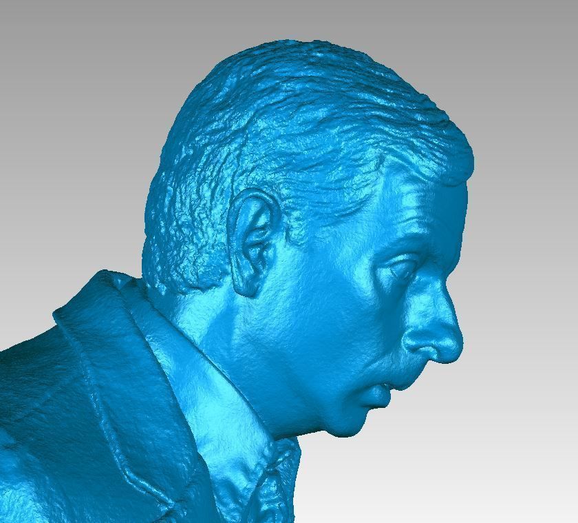 Mr Bean Bust 3D Scan 3D print model_3