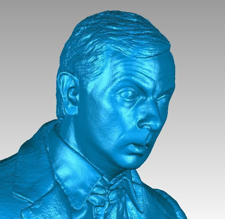 Mr Bean Bust 3D Scan 3D print model_2