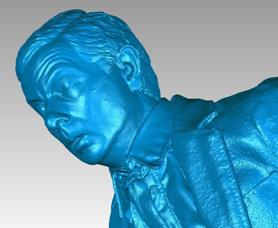 Mr Bean Bust 3D Scan 3D print model_5