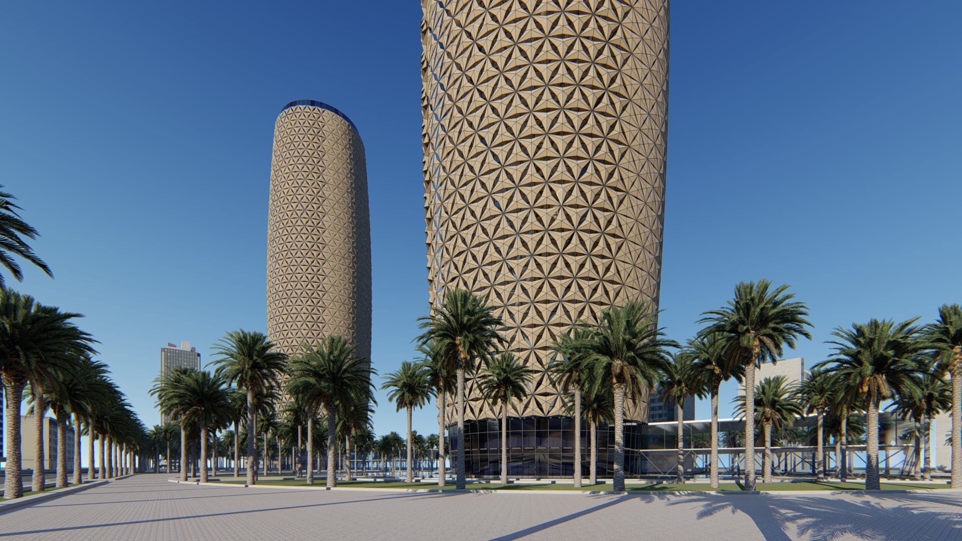 Parametric Tower Facade  3D model_24