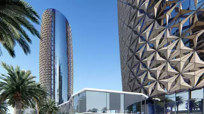 Parametric Tower Facade  3D model